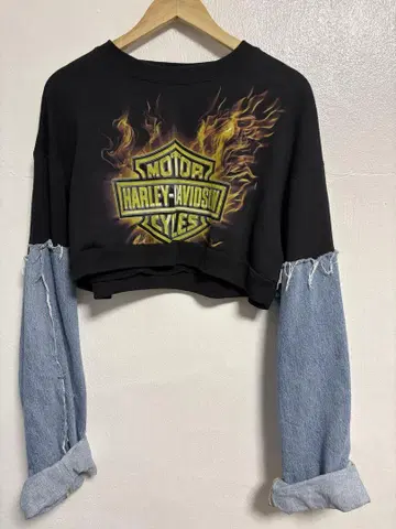 Harley-Davidson 리메이크 맨투맨 데님