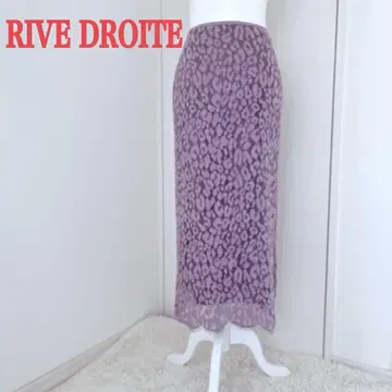 RIVE DROITE 리브도 로아 레이스 스커트 퍼플 사이즈 38