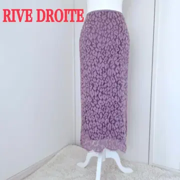 RIVE DROITE 리브도 로아 레이스 스커트 퍼플 사이즈 38