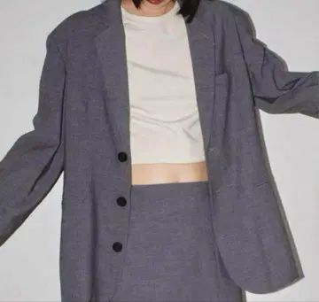 TODAYFUL Heather Over Jacket 차콜 그레이 36