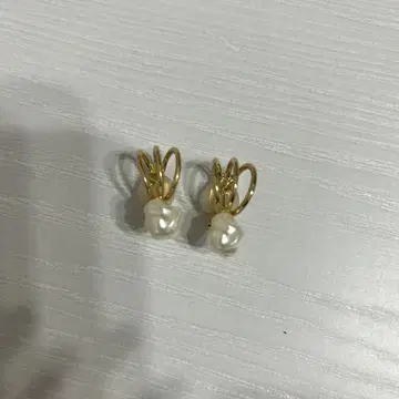 골드 후프 펄 귀찌