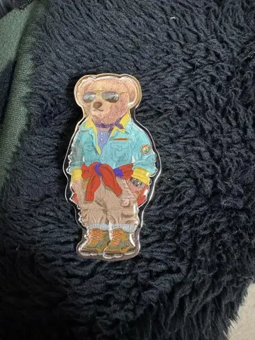 폴로베어 핀 배지