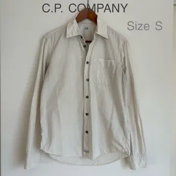 C.P. COMPANY 화이트 긴팔 셔츠 S