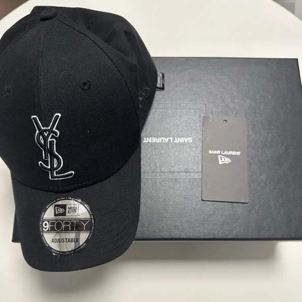 Saint Laurent YSL Monogram New Era Ball Cap on Bunjang Global