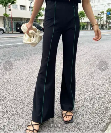 아메리빈티지 COLOR CENTER LINE CUT PANTS