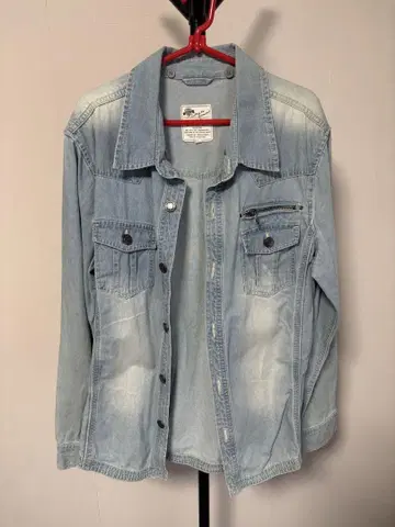 데님 셔츠 XL 담푸른색