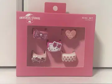 유니버셜 스튜디오 재팬 헬로키티 반지 세트