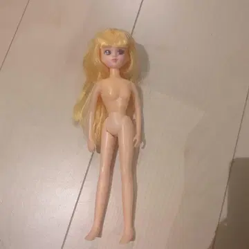 골드 컬러 머리카락의 리카짱 인형 본체