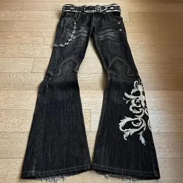 블랙 부츠컷 데님 y2k opium 그런지 d.i.a 계열
