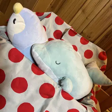 돌고래와 펭귄 봉제 인형 세트