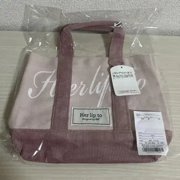herlipto mini tote 루미네2 rose 토트백 핑크
