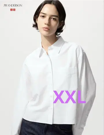 새상품 UNIQLO JWA 옥스퍼드 셔츠 긴팔 화이트 XXL