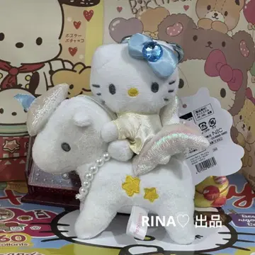 헬로키티 유니콘 봉제 인형 키링