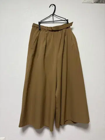 아쿠아 핏츠 브라운 가우초 팬츠 벨트 포함
