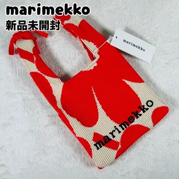 새상품 마리메꼬 Knitted Mini Tote Unikko 토트백