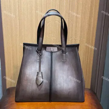 가죽 토트백 그라데이션 브라운 남성용 토트백