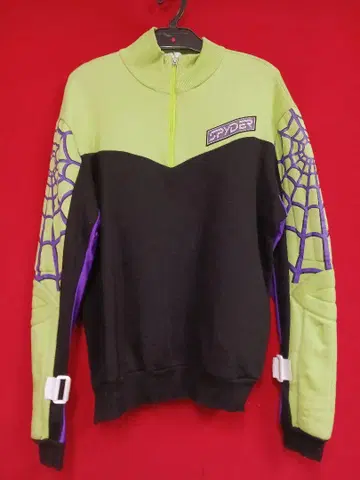 빈티지 90s 스트릿 브랜드 SPYDER 패디드 하프 ZIP 맨투맨