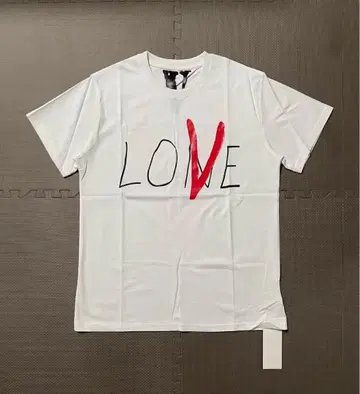 VLOVE 그래픽 T셔츠 화이트