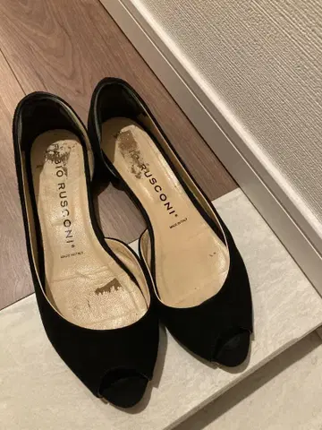 RUSCONI 오픈토 플랫슈즈 사이즈 40