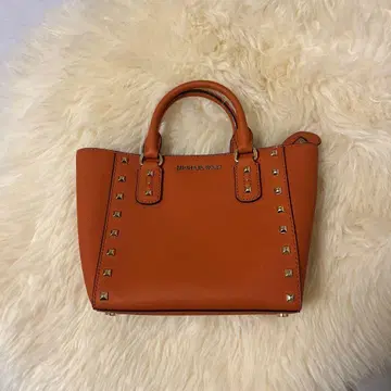 MICHAEL KORS 오렌지 핸드백 숄더 스트랩 포함