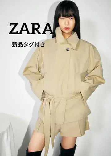 ZARA 벨트 포함 트렌치코트 XS-S 사이즈 새상품 택 포함