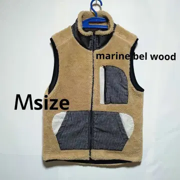 marine bel wood 보아 베스트 플리스 자켓 아우터 M