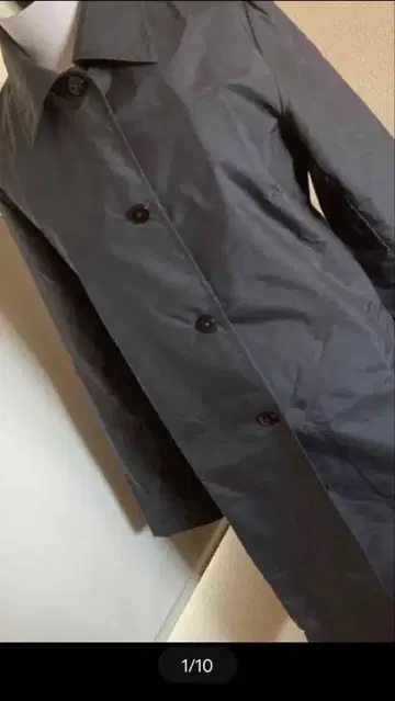 시빌라 다크 그레이 코트 버튼식