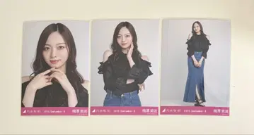 노기자카46 브로마이드 우메자와 미나미 어깨 트임 상의 3종 컴프