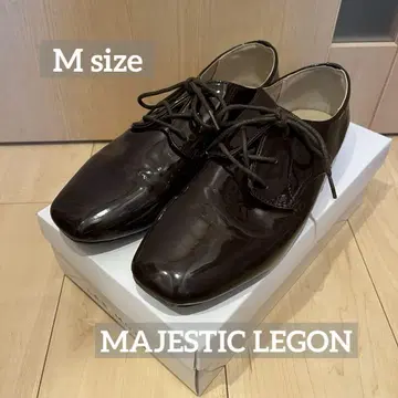 MAJESTIC LEGON 레이스업 스퀘어 신발 브라운 M 사이즈