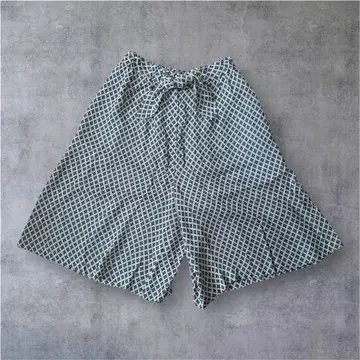 [ SWING ] 90's 체크 무늬 숏팬츠 하프 팬츠 크림 계열