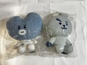 BT21 데님 봉제 인형 2체 세트