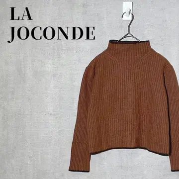 LA JOCONDE 사이즈 MJ-11(L) 리브 하이넥 니트 긴팔 울