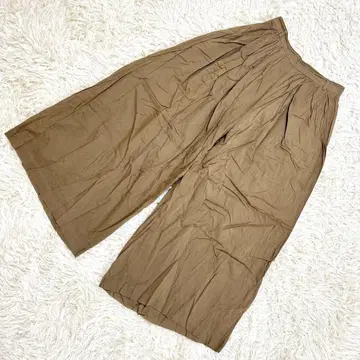 어반 리서치 브라운 와이드 팬츠 S 사이즈 허리밴딩 안감