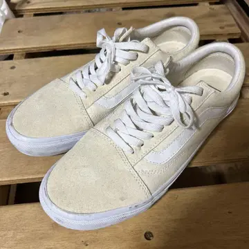 VANS 화이트 캔버스 스니커즈