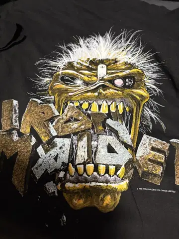 빈티지 iron maiden 초레어 T셔츠