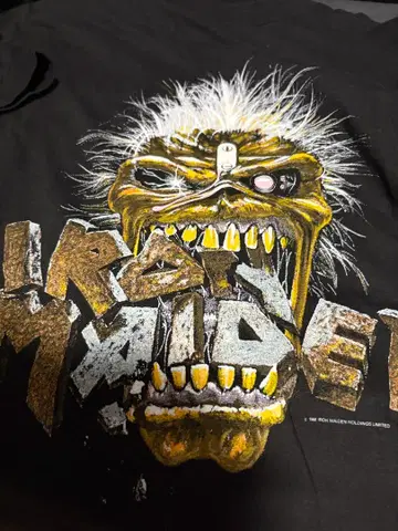 빈티지 iron maiden 초레어 T셔츠
