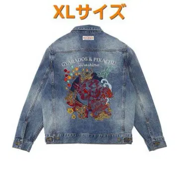 포켓몬 센터 히로시마 카이하라 데님 자켓 갸라도스 XL 사이즈