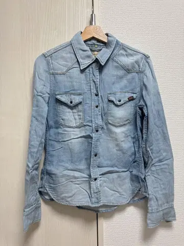 야누크 데님 셔츠 블루 웨스턴 셔츠 블루 데님