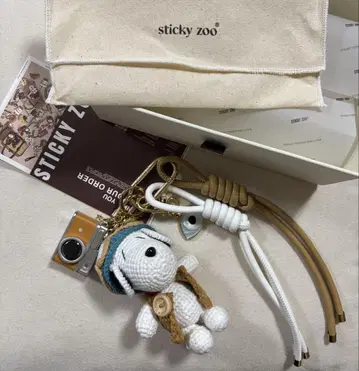 sticky zoo 스누피 백참 새상품