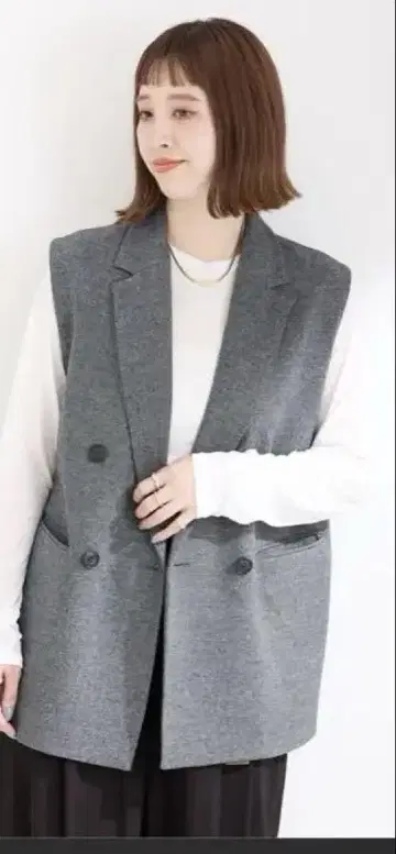 베이직 재고 시어 크루넥 롱 T