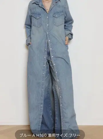 새상품 REMI RELIEF/레미 릴리프 DENIM 셔츠 드레스
