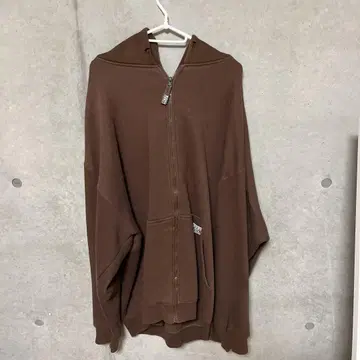 PRO CLUB 브라운 페이드 풀 지퍼 후디