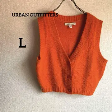 URBAN OUTFITTERS 오렌지 니트 베스트 [ L ]