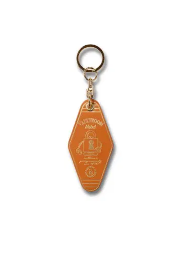 VAULTROOM LEATHER HOTEL KEYCHAIN / CAMEL