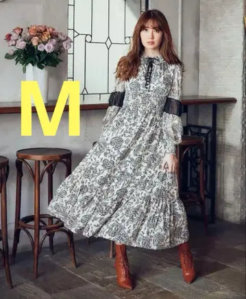 Herlipto 윈터 플로럴 롱 슬리브 드레스