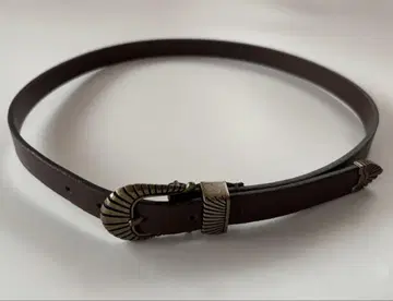 Wrangler 웨스턴 벨트 34 다크 브라운