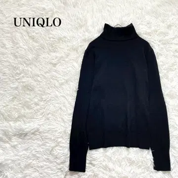 UNIQLO 유니클로 터틀넥 스웨터 캐시미어 블랙 긴팔 M