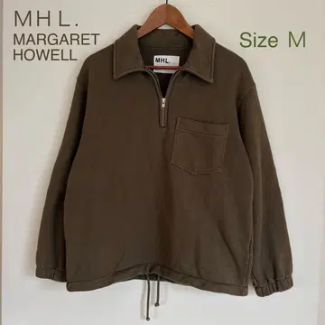 MHL. 하프 지퍼 트레이닝복 M 사이즈 올리브