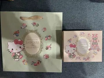 라뒤레 laduree 헬로키티 마카롱 상자 봉투