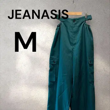 지나시스 팬츠 사이드 컷 아웃 플랩 포켓 팬츠 스트레이트 M
